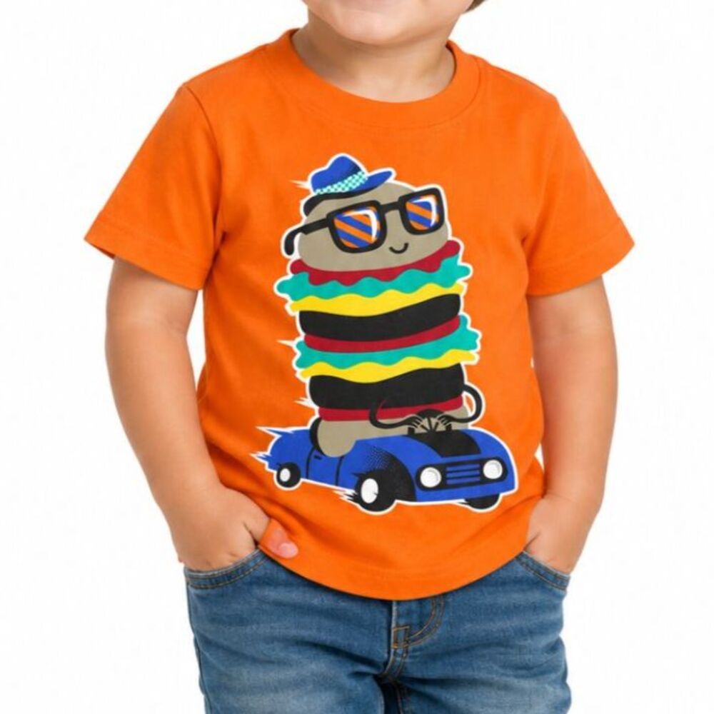 🔥 5 for $30 🔥 Circo Boys Graphic Hamburger T-Shirt | Size 2T